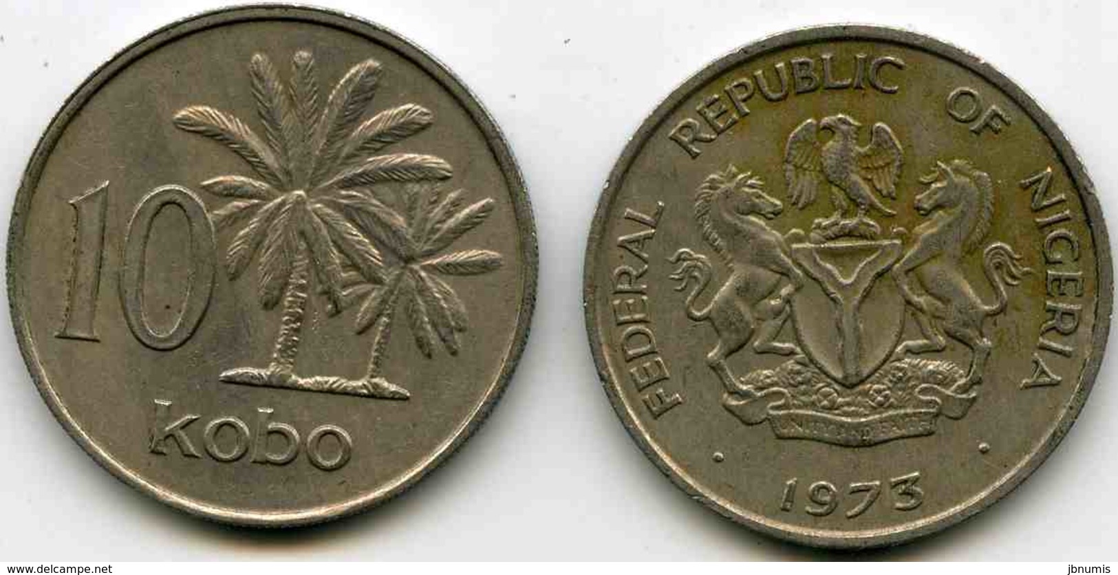 Nigeria 10 Kobo 1973 KM 10.1 - Nigeria