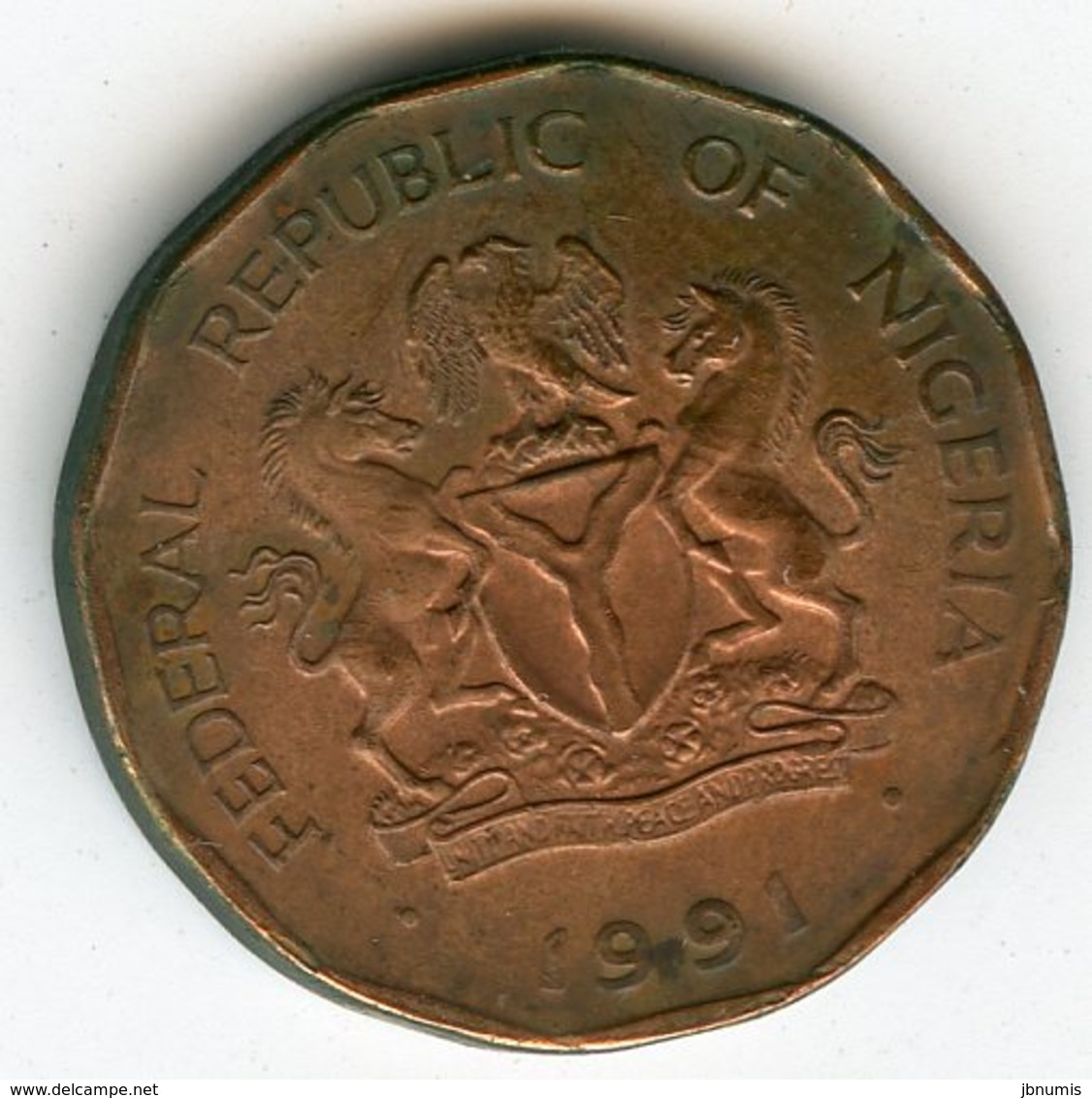 Nigeria 10 Kobo 1991 KM 12 - Nigeria