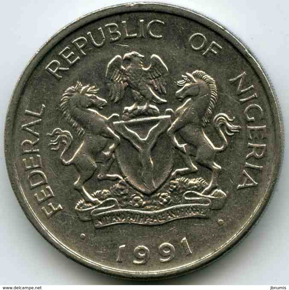 Nigeria 1 Naira 1991 KM 14 - Nigeria