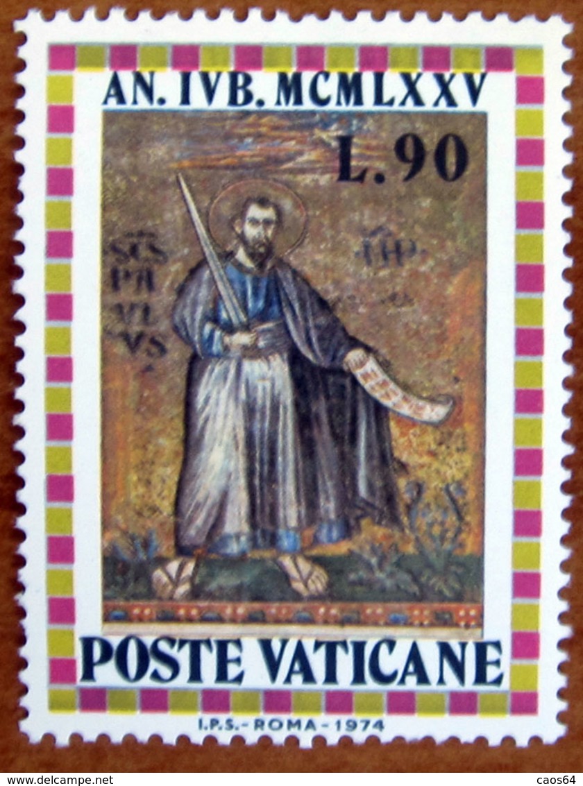 1974 VATICANO Anno Santo San Paolo  - Lire 90  Nuovo - Nuovi