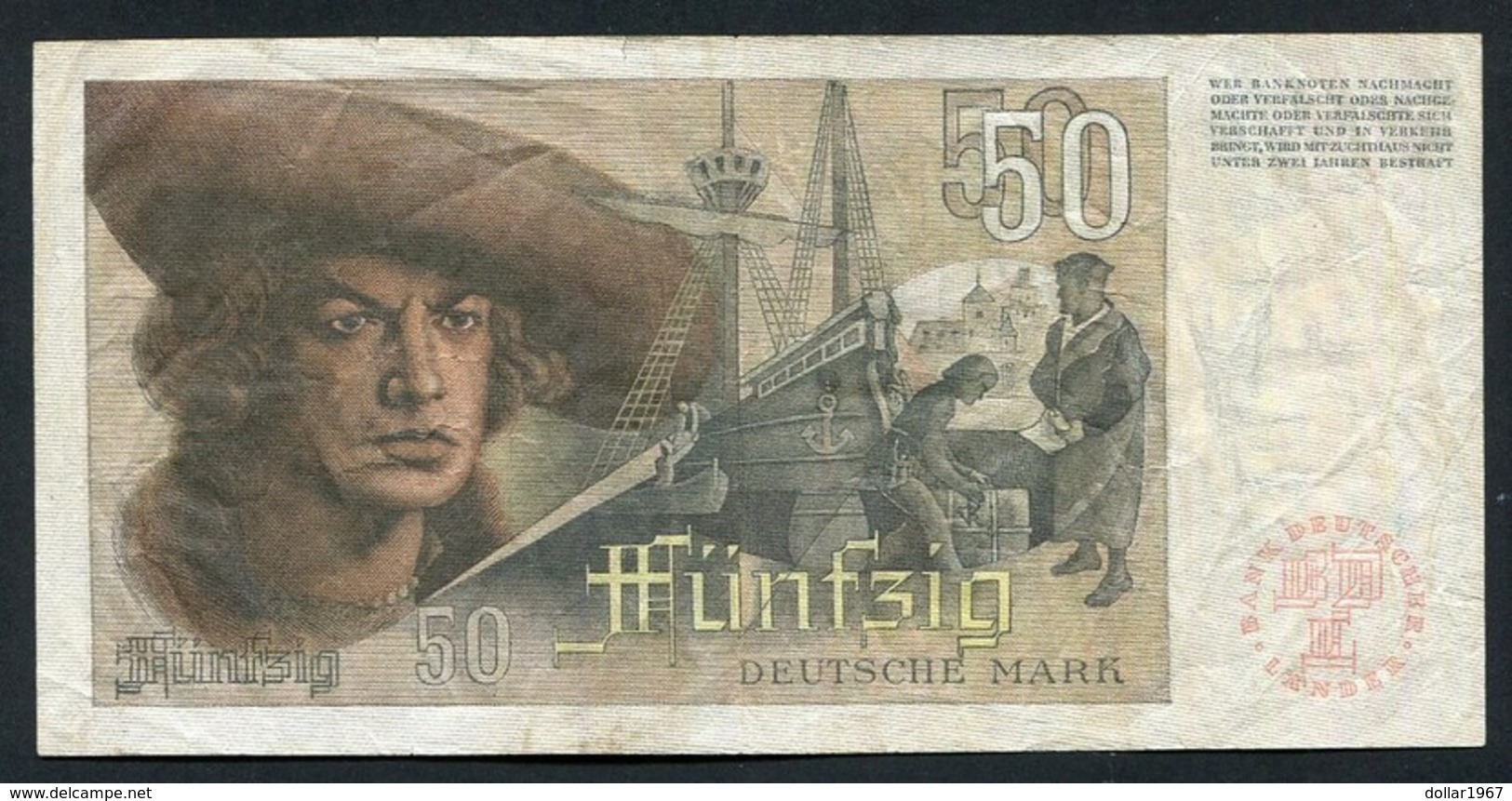 50 Deutsche Mark - Bank Deutscher Länder 9-12-1948 - See The 2 Scans For Condition.(Originalscan ) - 50 Deutsche Mark