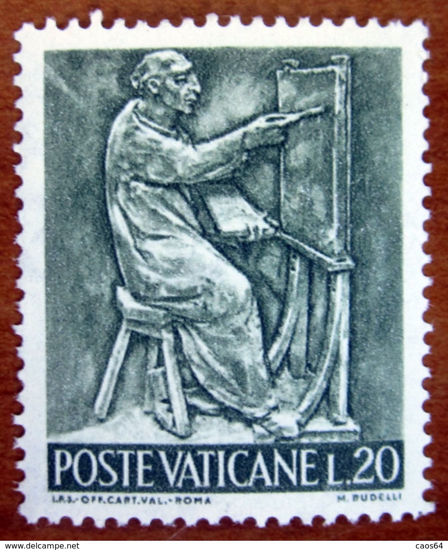1966 VATICANO Il Lavoro Dell'uomo  Pittura Painting - Lire 20  Nuovo - Unused Stamps