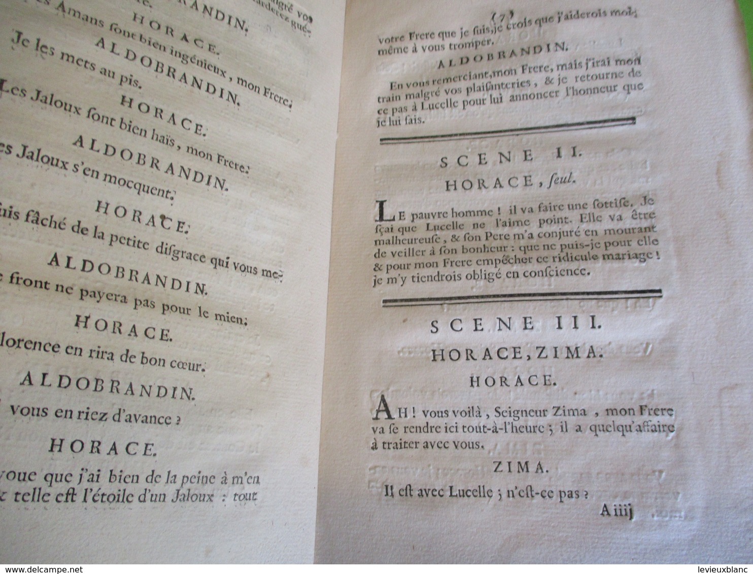 Fascicule Théâtre/ " Le MAGNIFIQUE"/ par MONSIEUR***/ Comédie en deux actes avec un divertissement/1750  FAT11