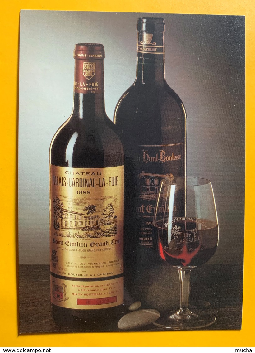 12102 -  Château Palais-Cardinal-La-Fuie 1988 - Publicité