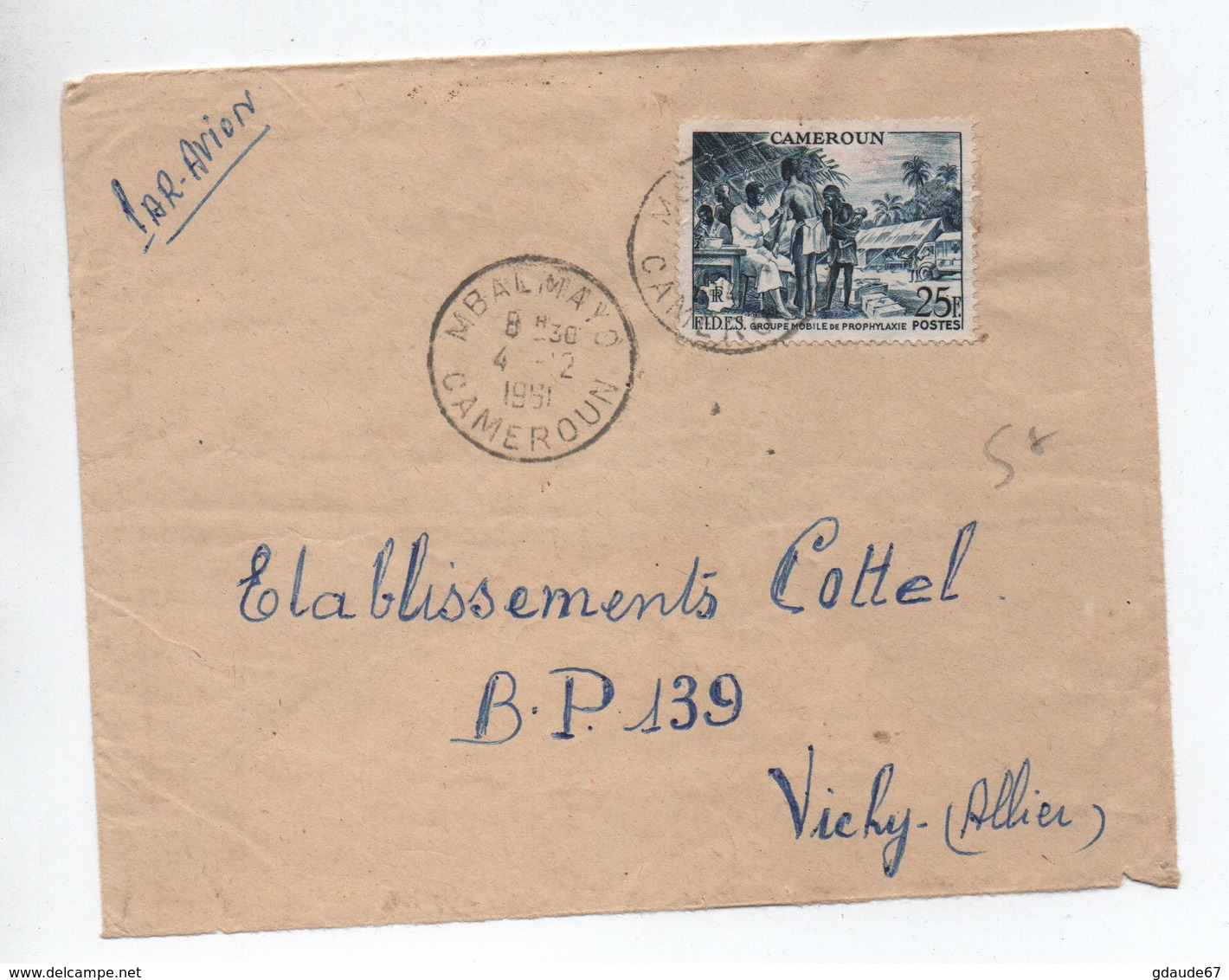 1961 - ENVELOPPE De MBALMAYO (CAMEROUN) - SEUL SUR LETTRE - Kameroen (1960-...)