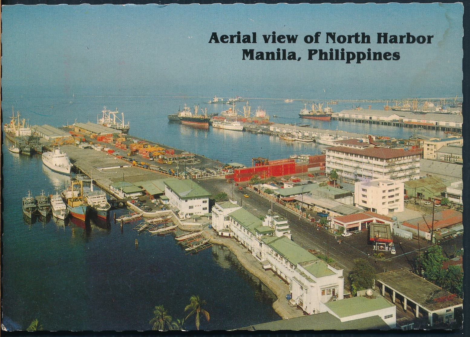 °°° 20511 - PHILIPPINES - AERIAL VIEW OF NORTH HARBOR , MANILA - 1992 °°° - Filippine