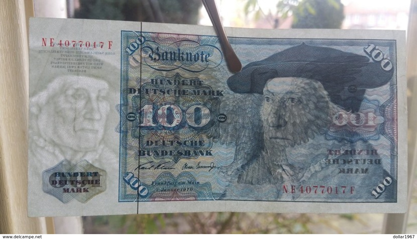 100 Deutsche Mark 2-1-1970 / Bundesbanknote NE - See The 2 Scans For Condition.(Originalscan ) - 100 Deutsche Mark