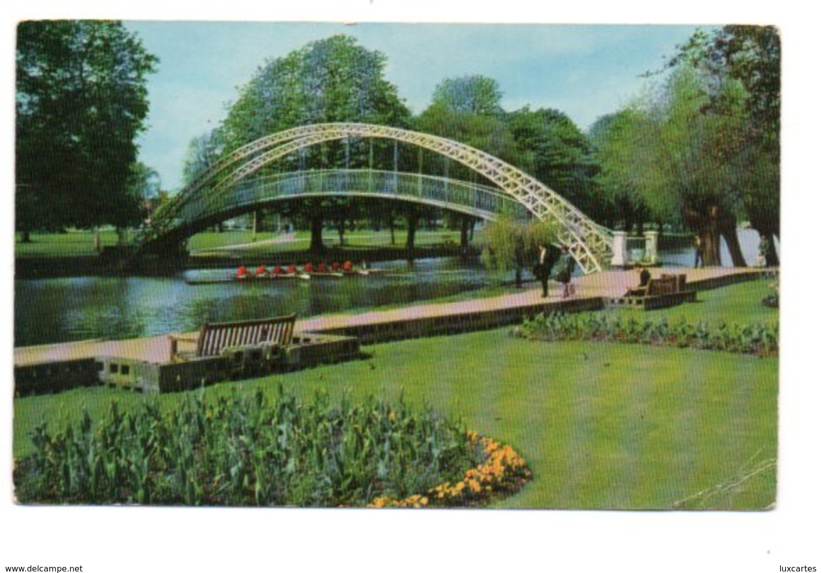 BEDFORD. SUSPENSION BRIDGE. - Bedford