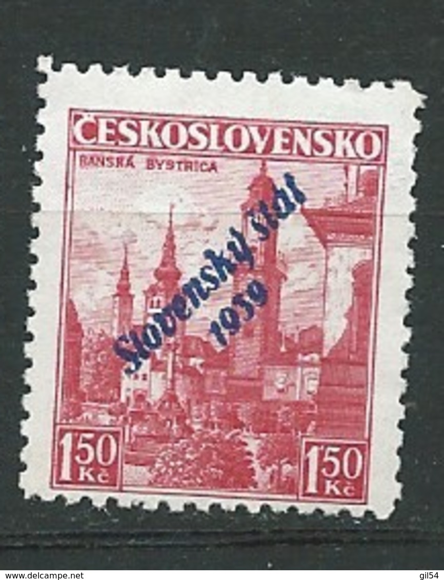 Slovaquie   Yvert N° 13 (*)    -  Aab 26917 - Unused Stamps