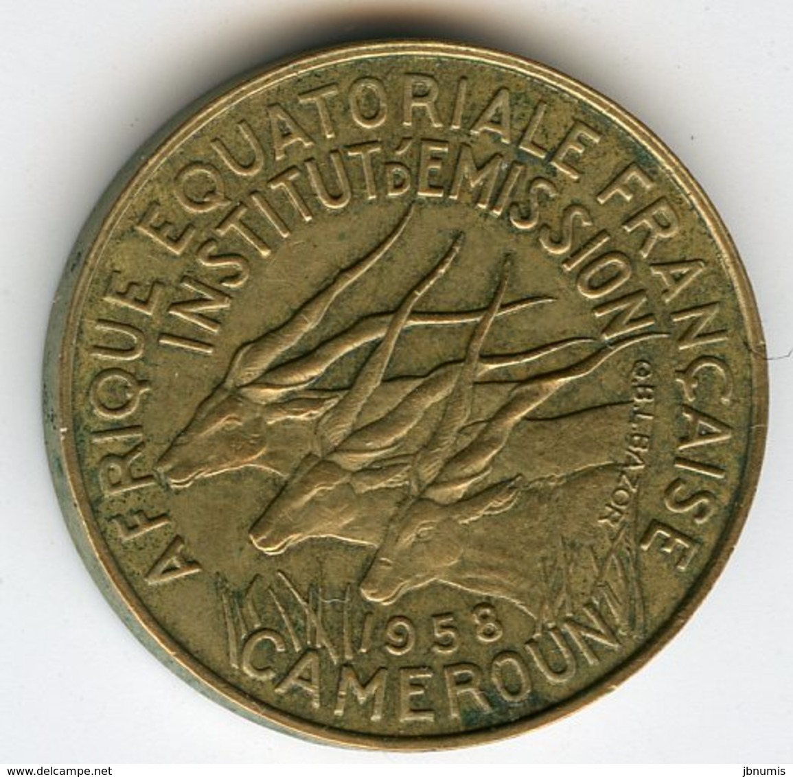 Cameroun Cameroon Equatorial 5 Francs 1958 KM 10 - Cameroon