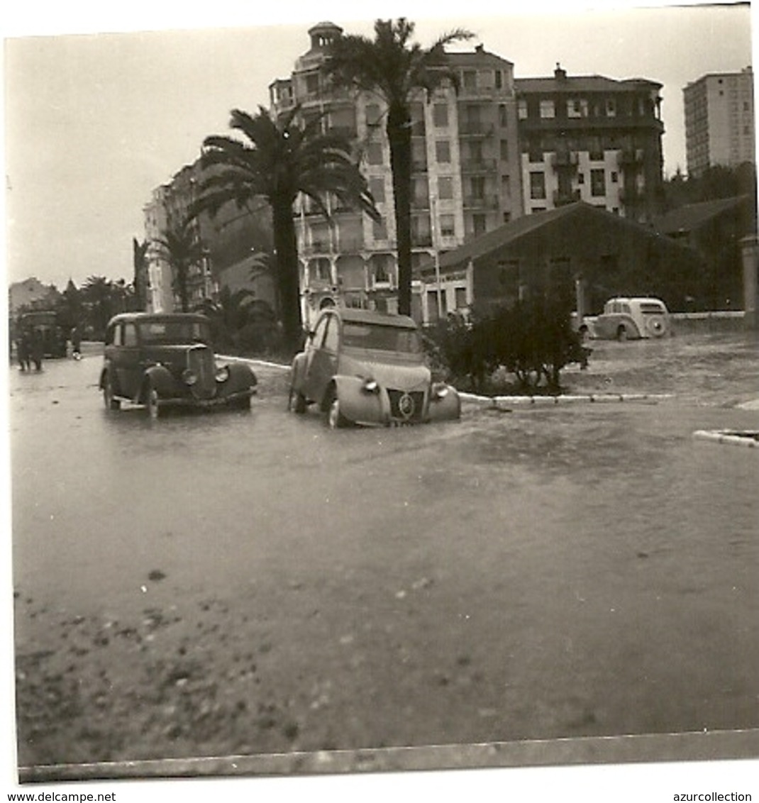 2 CH CITROEN.TEMPETE ET INONDATION .NICE .1/12/1959 - Automobile