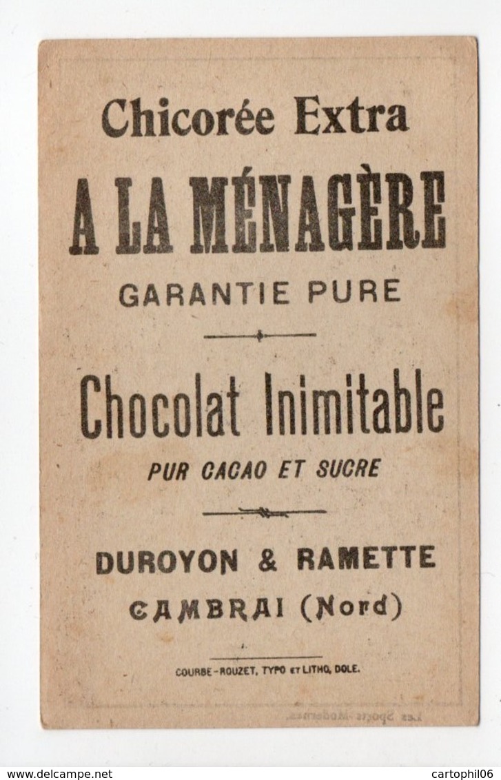 - CHROMO Chicorée Extra A LA MÉNAGÈRE - DUROYON & RAMETTE, CAMBRAI (Nord) - Foot-ball - - Tea & Coffee Manufacturers