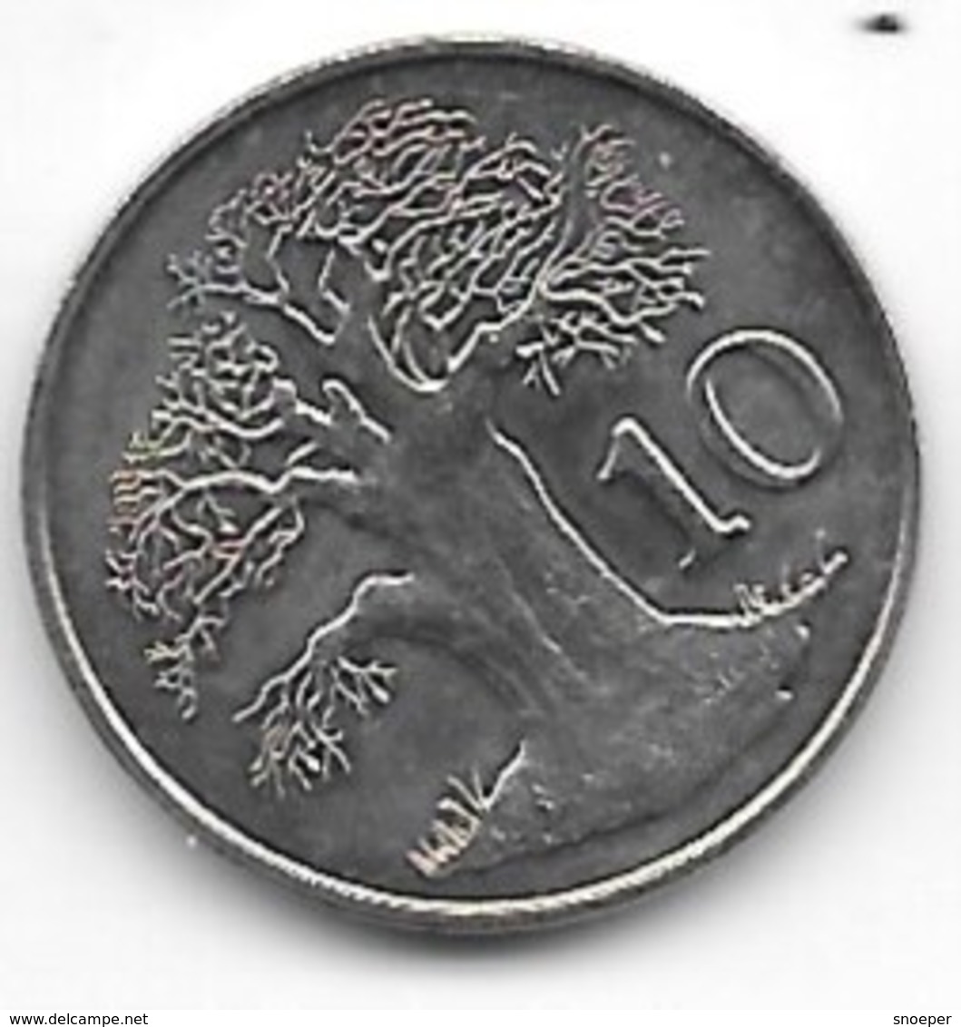 Zimbabwa 10 Cents 1980  Km 3   Bu - Simbabwe