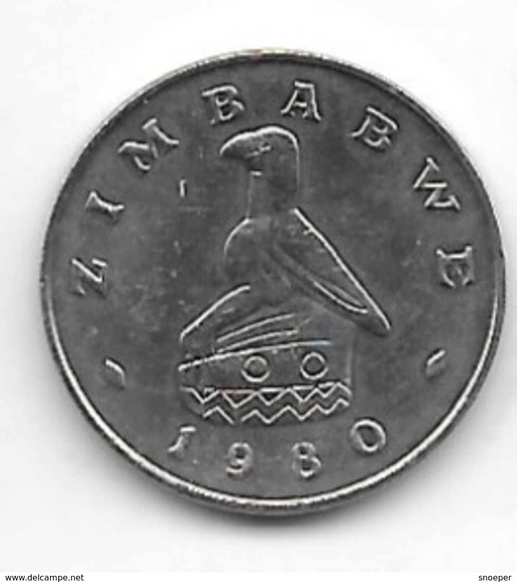 Zimbabwa 10 Cents 1980  Km 3   Bu - Simbabwe