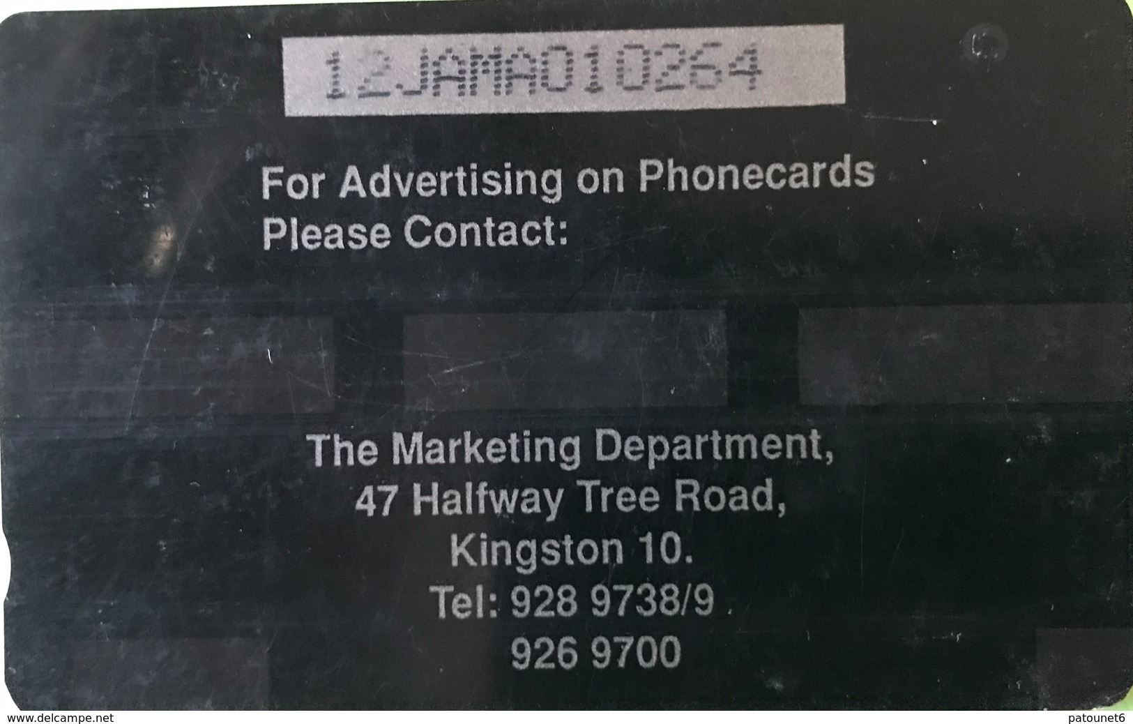 JAMAÏQUE  -  Phonecard  - Abuse It ! Lose It !  -  J $ 20 - Jamaica