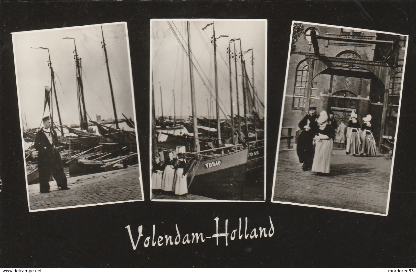 HOLLAND - VOLENDAM 1955 - 2 SCANS - Volendam