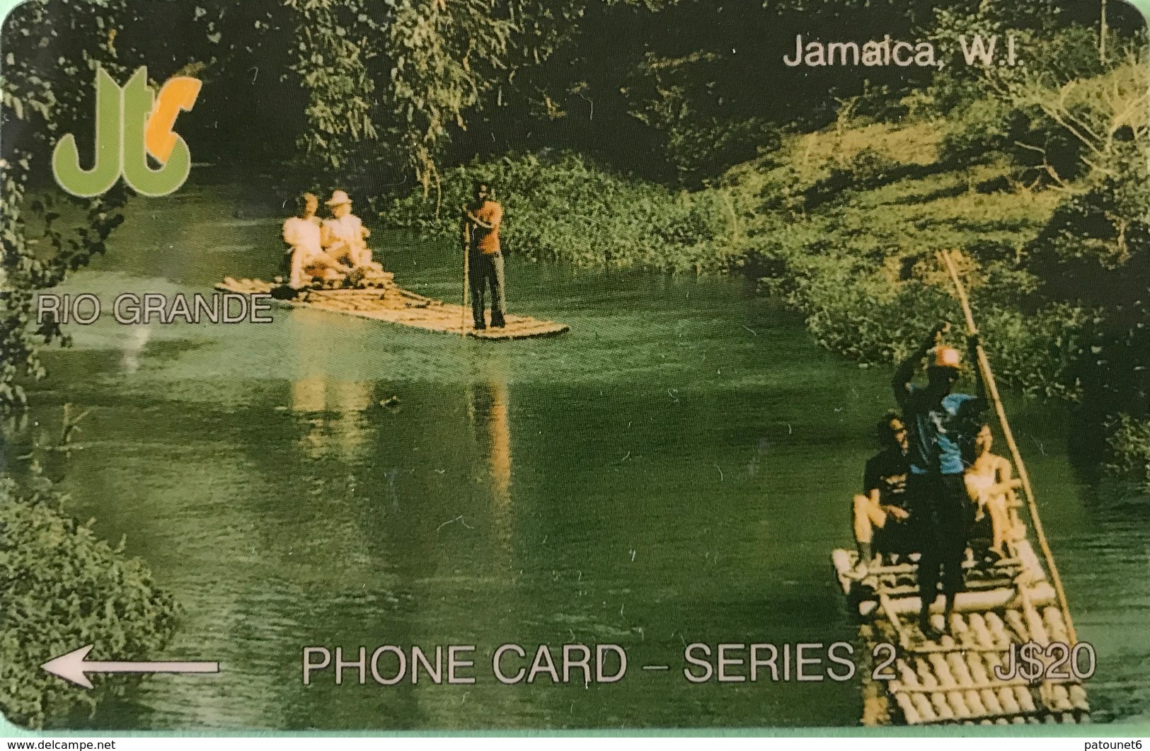 JAMAÏQUE  -  Phonecard  - Rio Grande  -  J $ 20 - Jamaica