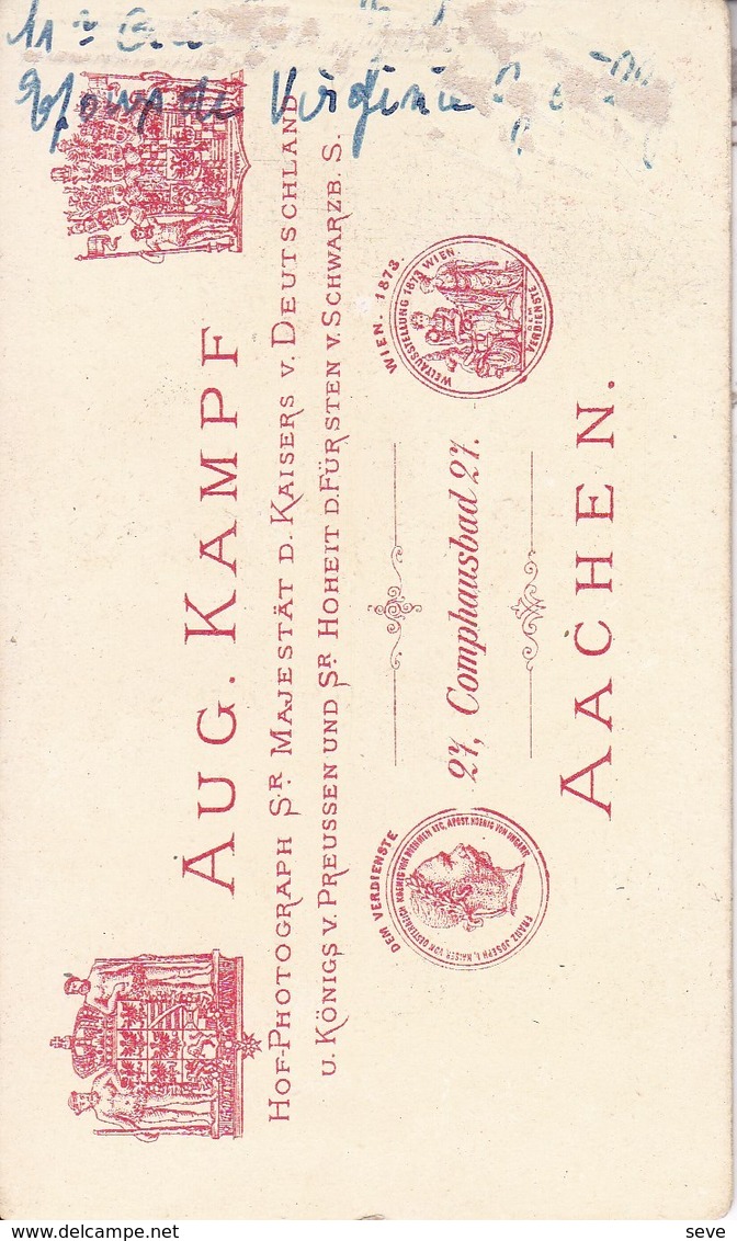 AACHEN AIX-la-CHAPELLE  Photo CDV Années 1890 Par KAMPF - Alte (vor 1900)