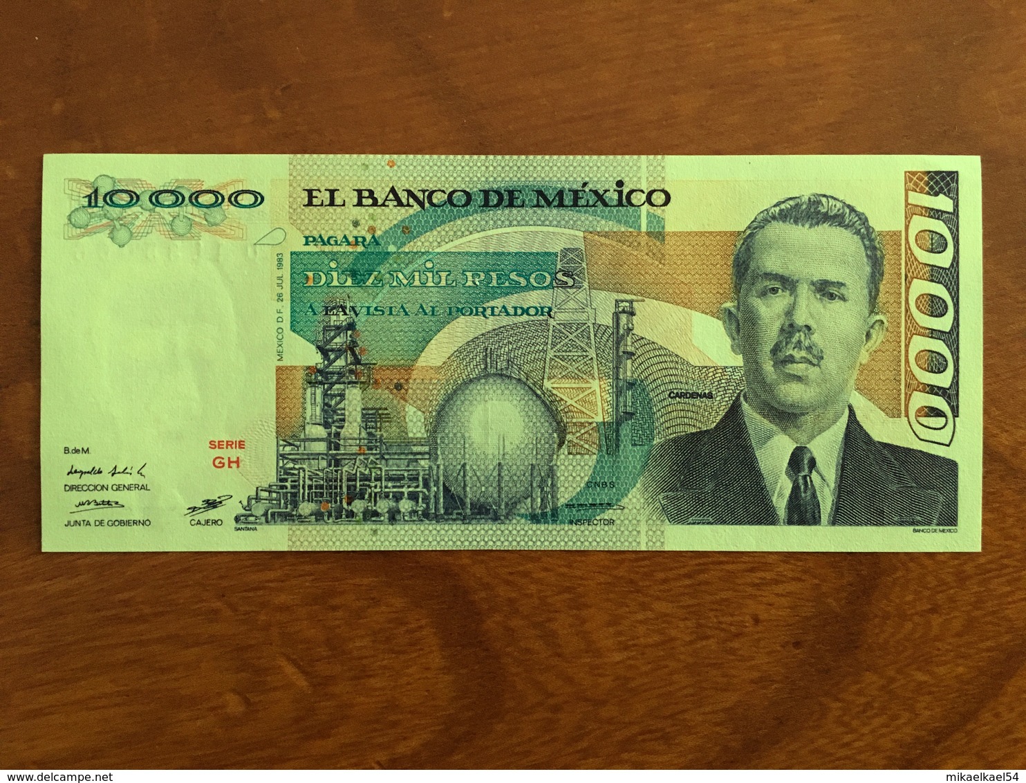 MEXIQUE - 10000 Pesos - Pick 78 - Quatrième Édition, Type 2 - Série GH - Daté Du 26 Jul 1983 - UNC - Mexico