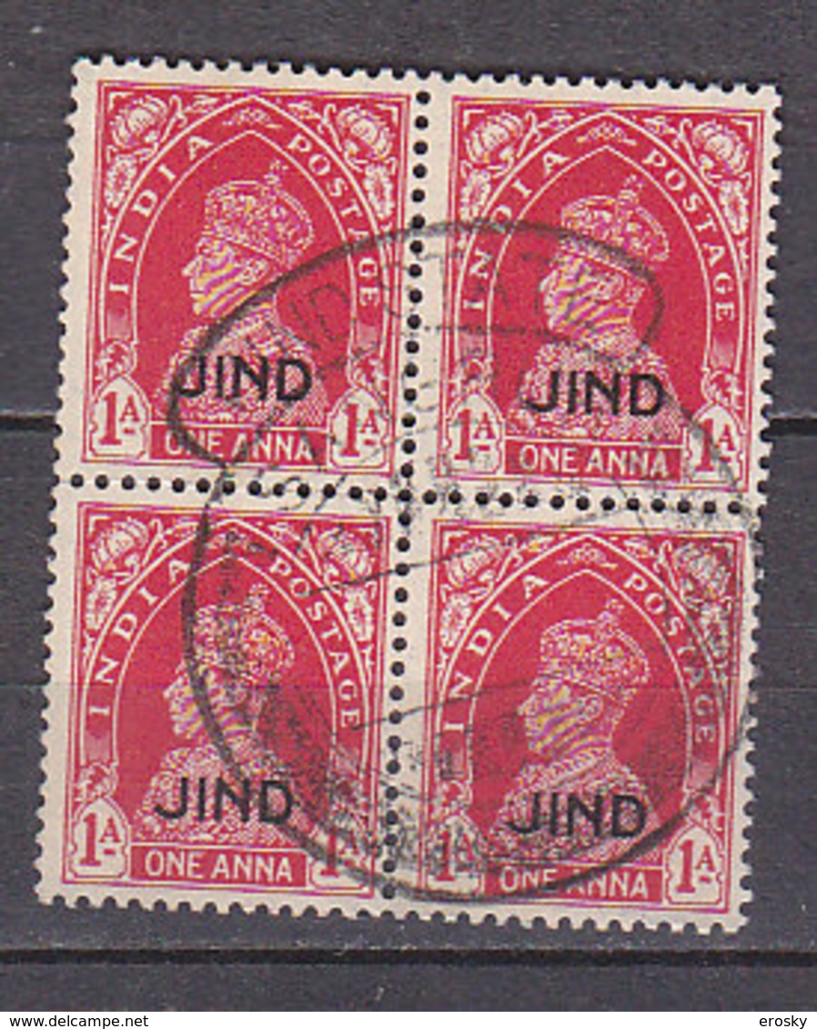 J3553 - BRITISH COLONIES JHIND N°123 BLOC - Jhind