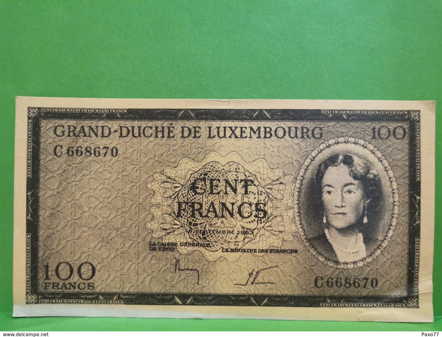 Billet Cent Francs Luxembourg. Fake Billet BCEE - Luxembourg