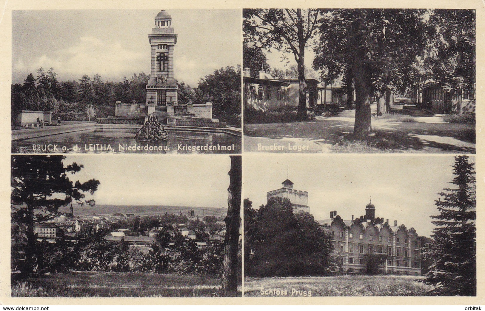 Bruck An Der Leitha * Kriegerdenkmal, Schloss Prugg, Lager, Mehrbild * Österreich * AK491 - Bruck An Der Leitha