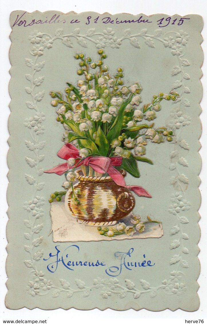 CPA Fantaisie - Ajouti Chromo - Pot De Muguet - 1915 - Autres & Non Classés