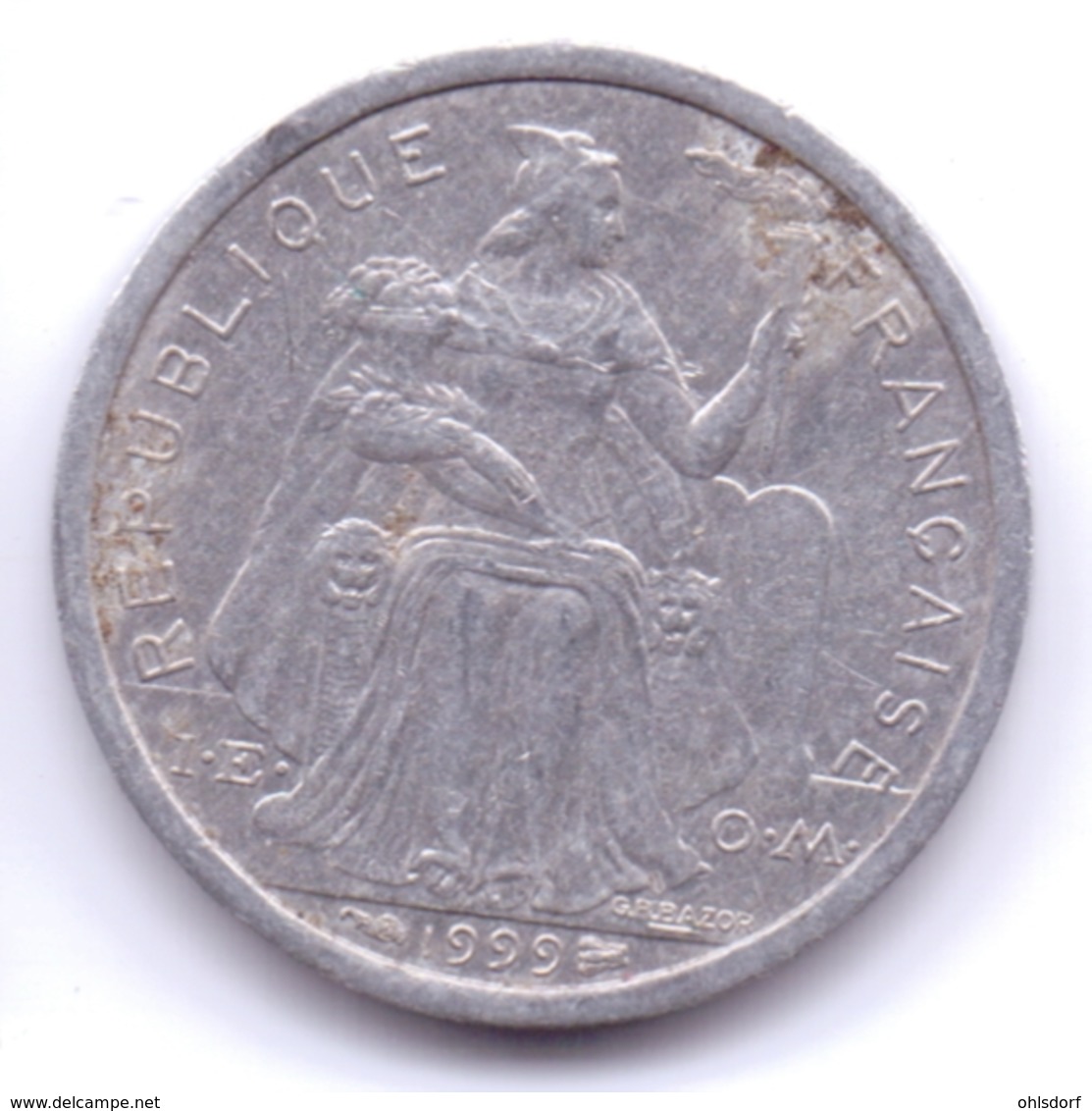 POLYNÉSIE FRANÇAISE 1999: 1 Francs, KM 11 - Polynésie Française