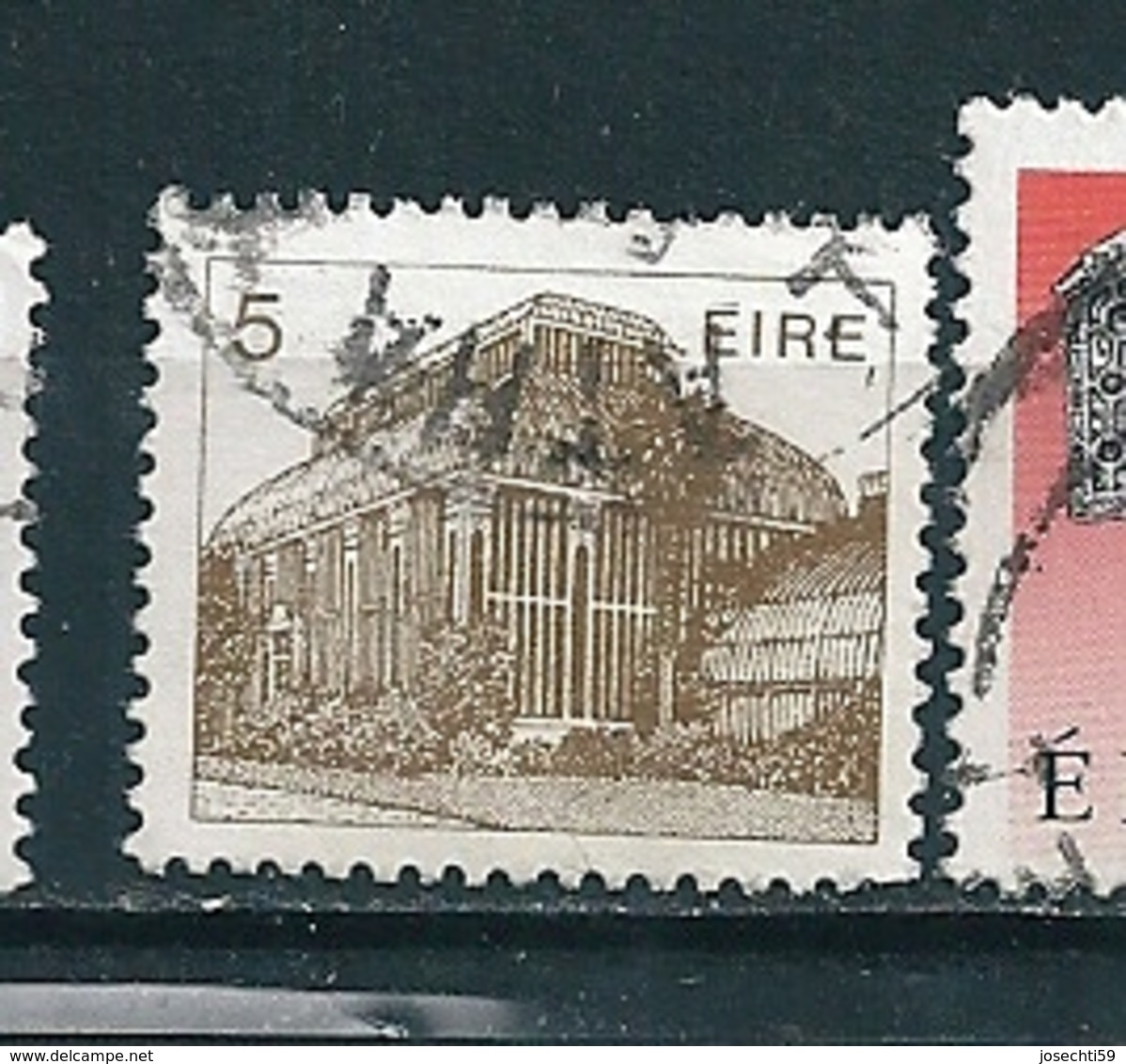 N° 514 Pavillon Central : Serre Des Jardins Botaniques   Timbre Irlande  1983 Oblitéré Eire - Oblitérés