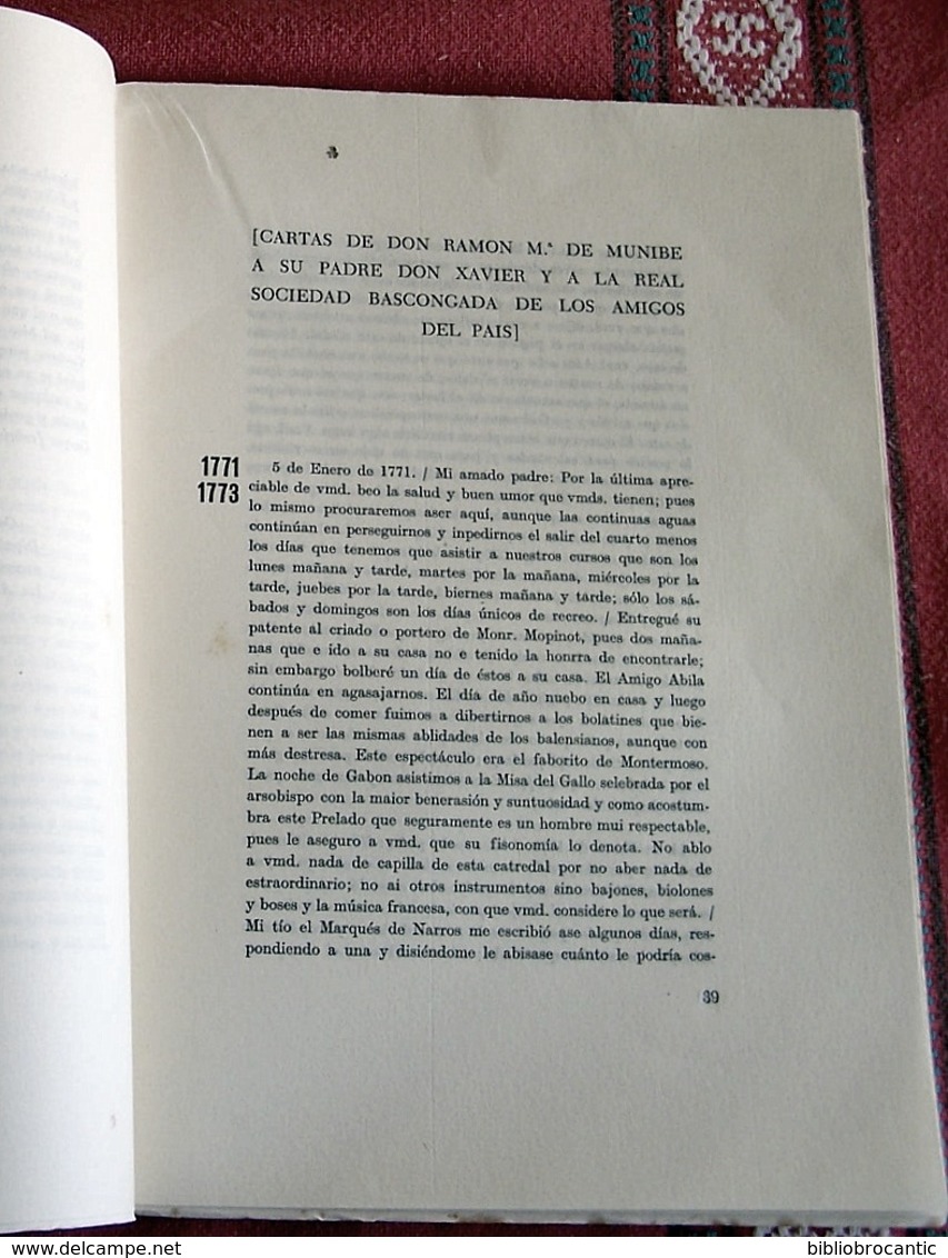 " COLECCION DE DOCUMENTOS INEDITOS PARA LA HISTORIA DE GUIPUZCOA " - Culture