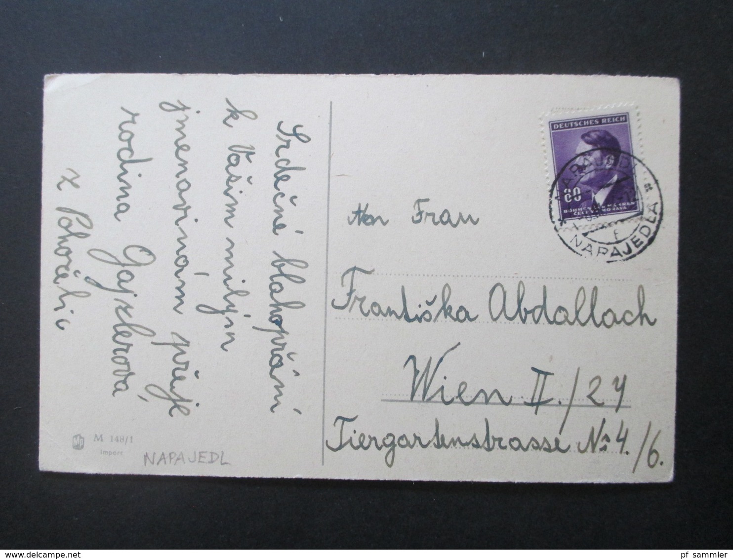 Ansichtskarten Böhmen und Mähren 1942 / 43 viele verschiedene Stempel und Karten! 36 Stück! Auch ein Mitläufer aus 1939