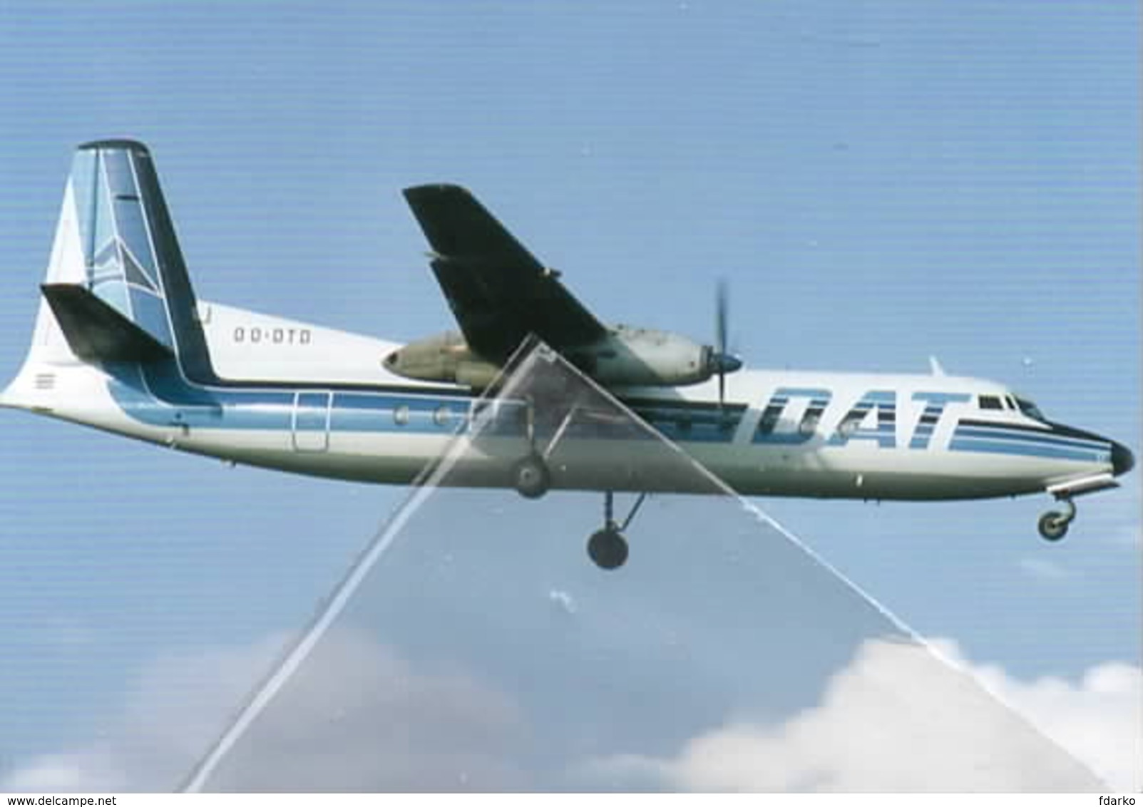 DAT - Delta Air Transport Fairchild FH-227 OO-DTD Airways At Zurigo - 1946-....: Era Moderna