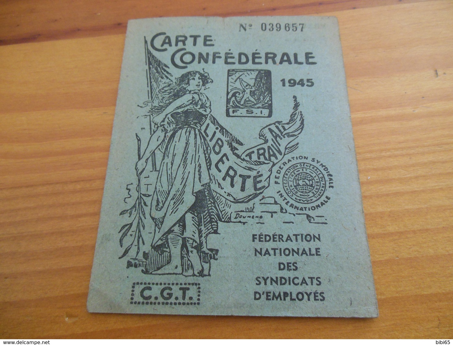 CARTES CONFEDERALES C.G.T. 1945 ET 1946 - Briefe U. Dokumente