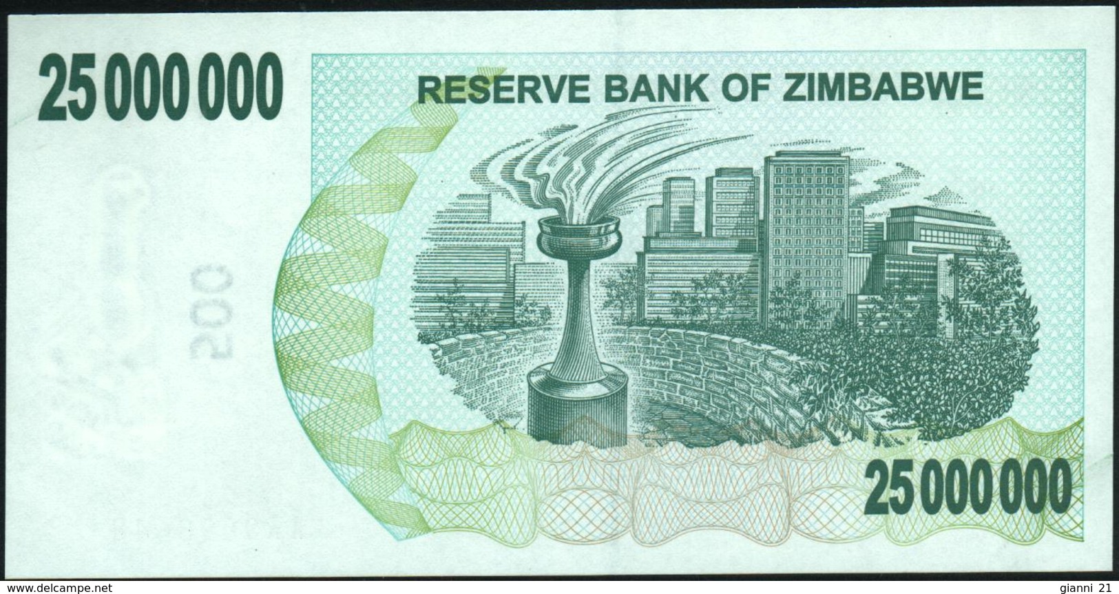 ZIMBABWE - 25.000.000 Dollars 02.04.2008 {redemption Date 30.06.2008} UNC P.56 - Zimbabwe