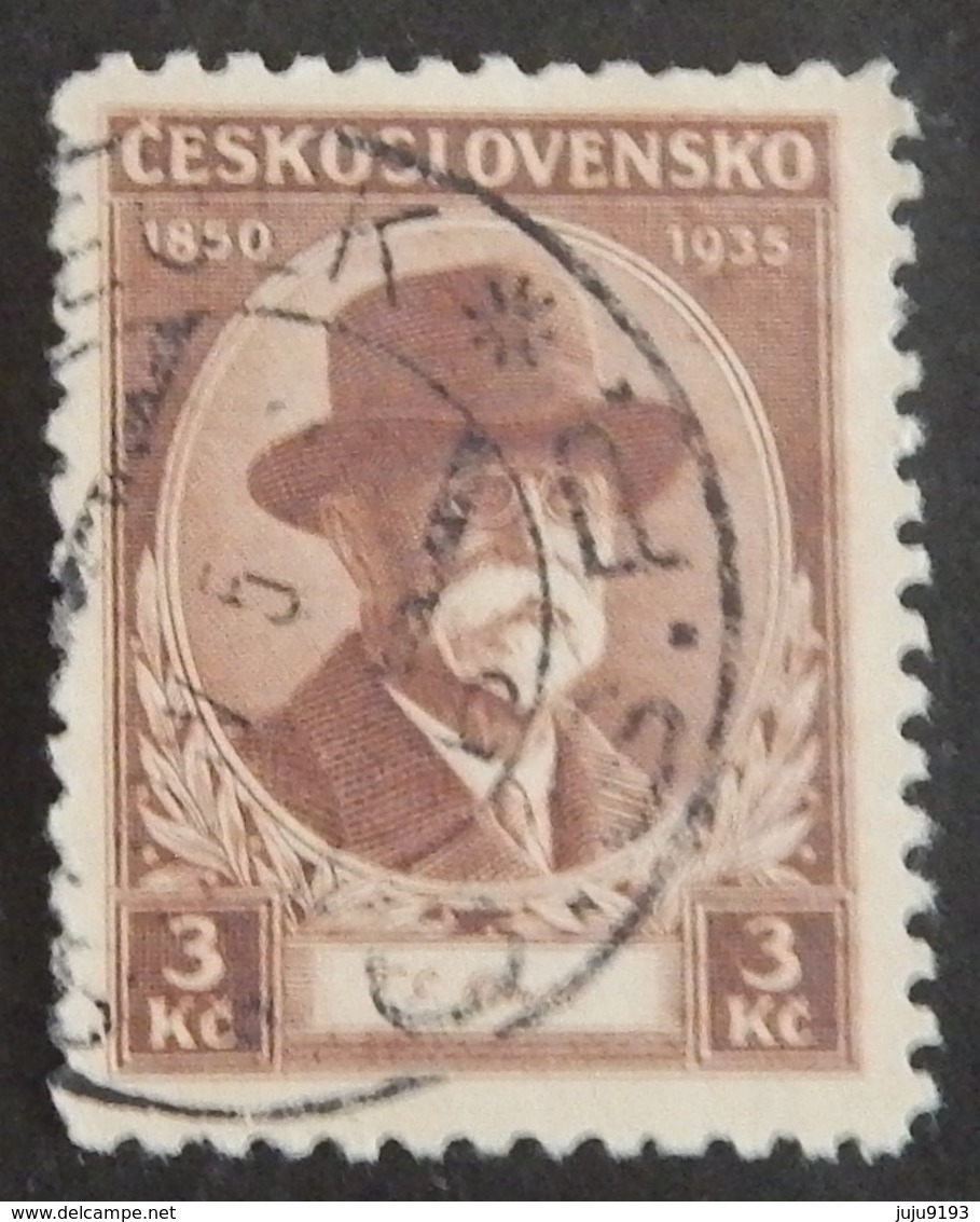 TCHÉCOSLOVAQUIE YT 295 OBLITÉRÉ  "PRÉSIDENT MASARYK" ANNÉE 1935 - Used Stamps
