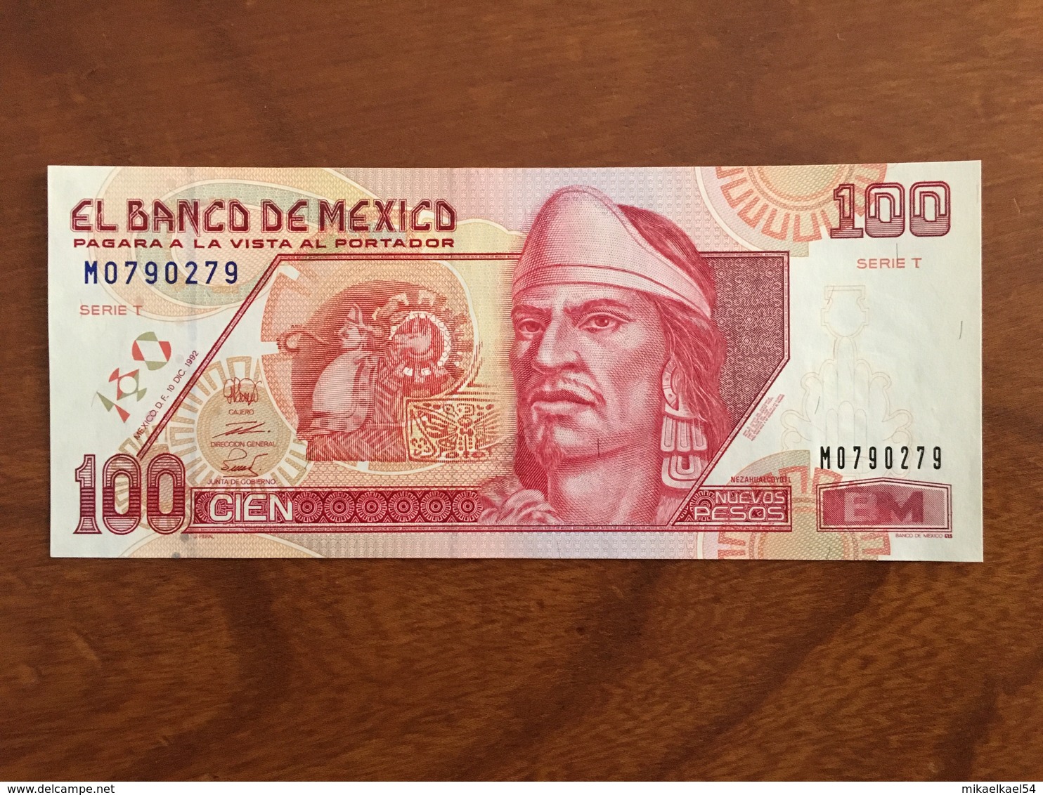 MEXIQUE - 100 Nuevos Pesos - Pick 102 - Sixième Édition - Série T - Daté Du 10 Dic 1992 - UNC - Mexico