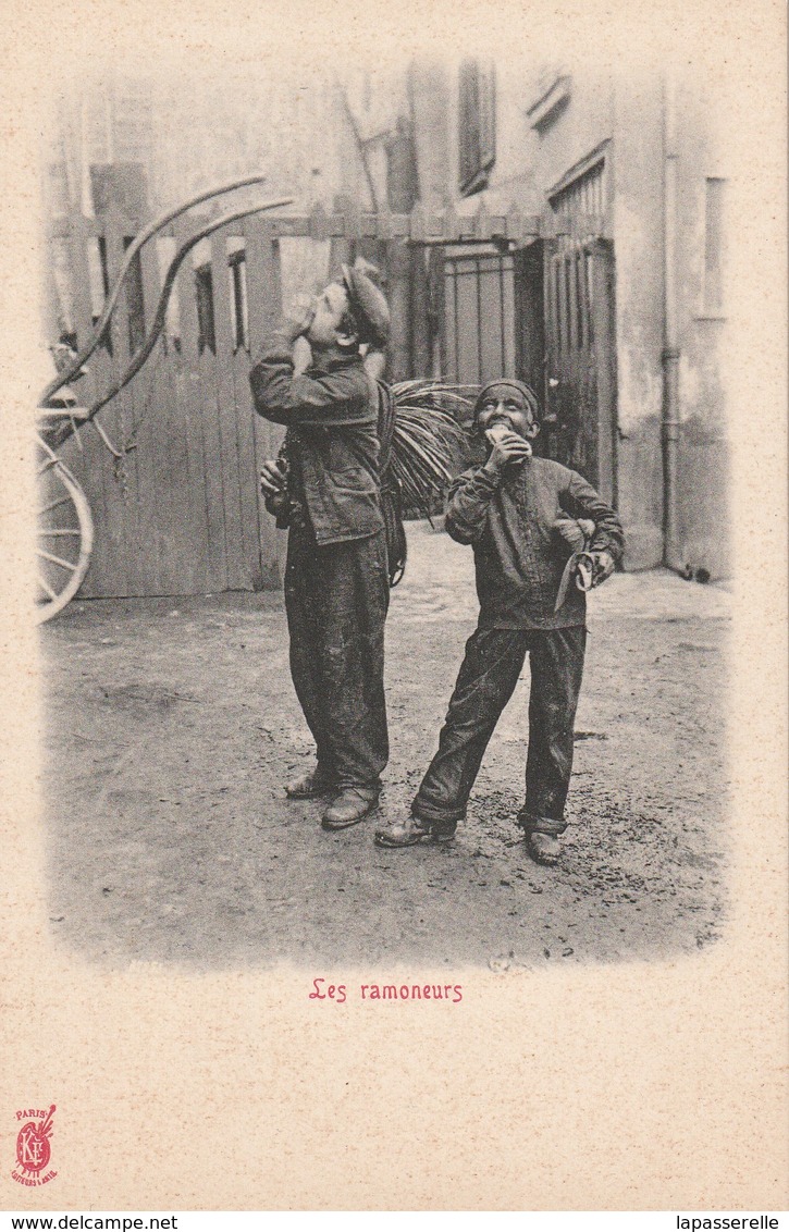Carte Précurseur Début 1900- Edit Kunzli - 75 Paris Les Petits Métiers - Les Ramoneurs - Artisanat