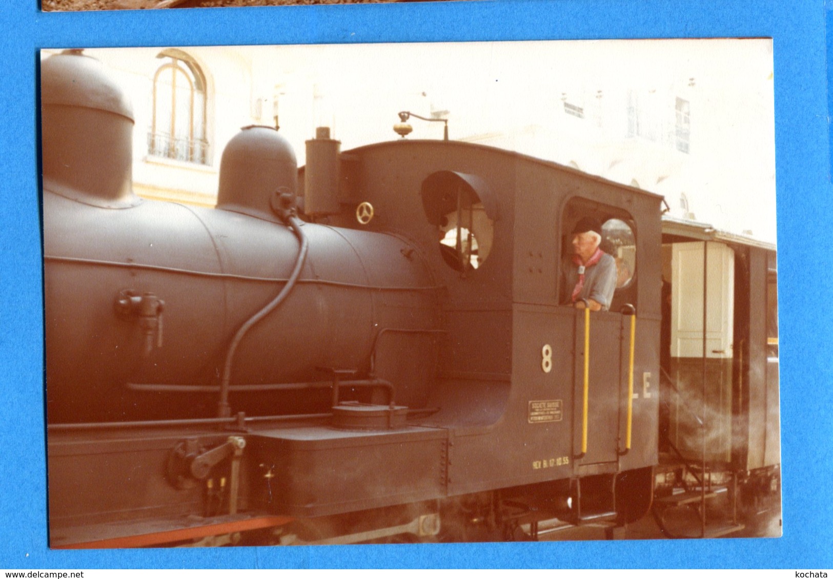 NY589, LEB, Train Lausanne -Echallens - Bercher, Locomotive, Photo 1973 - Trains