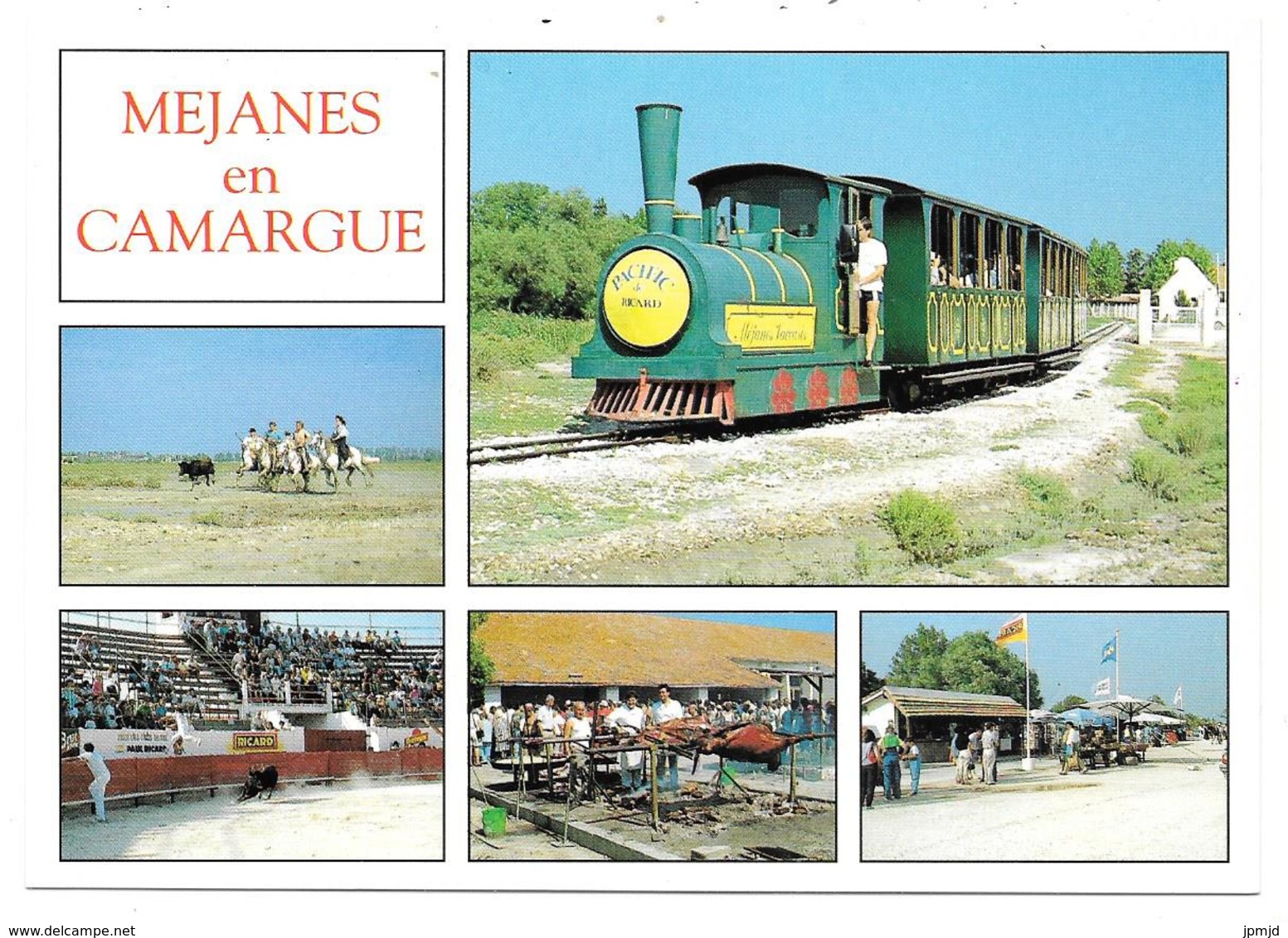 13 - MEJANES En CAMARGUE - Domaine De Méjanes - Multivues: Petit Train Ricard - Ed. AJAX N° ME-1 - Arles