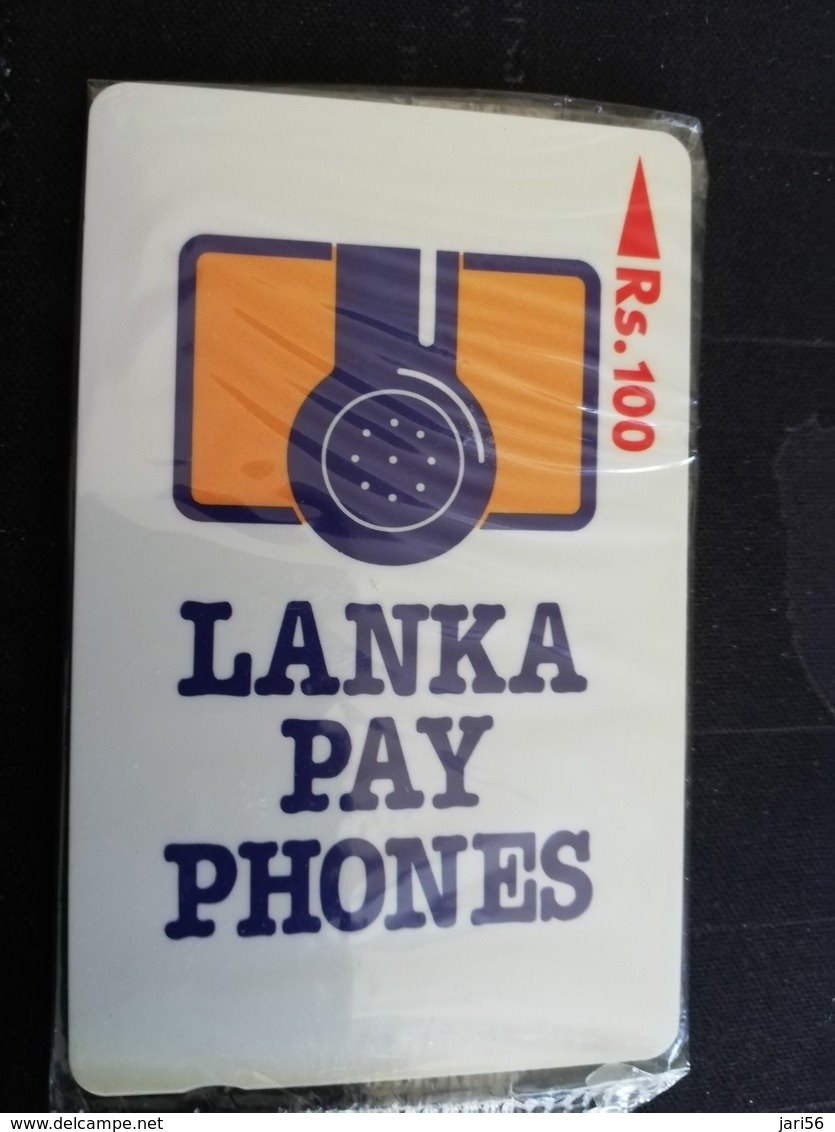 SRI LANKA RS 100 LANKA PAY PHONES MINT IN BLISTER SERIE NO 16SRLA  (EARLY CARD)    **909 ** - Sri Lanka (Ceylon)
