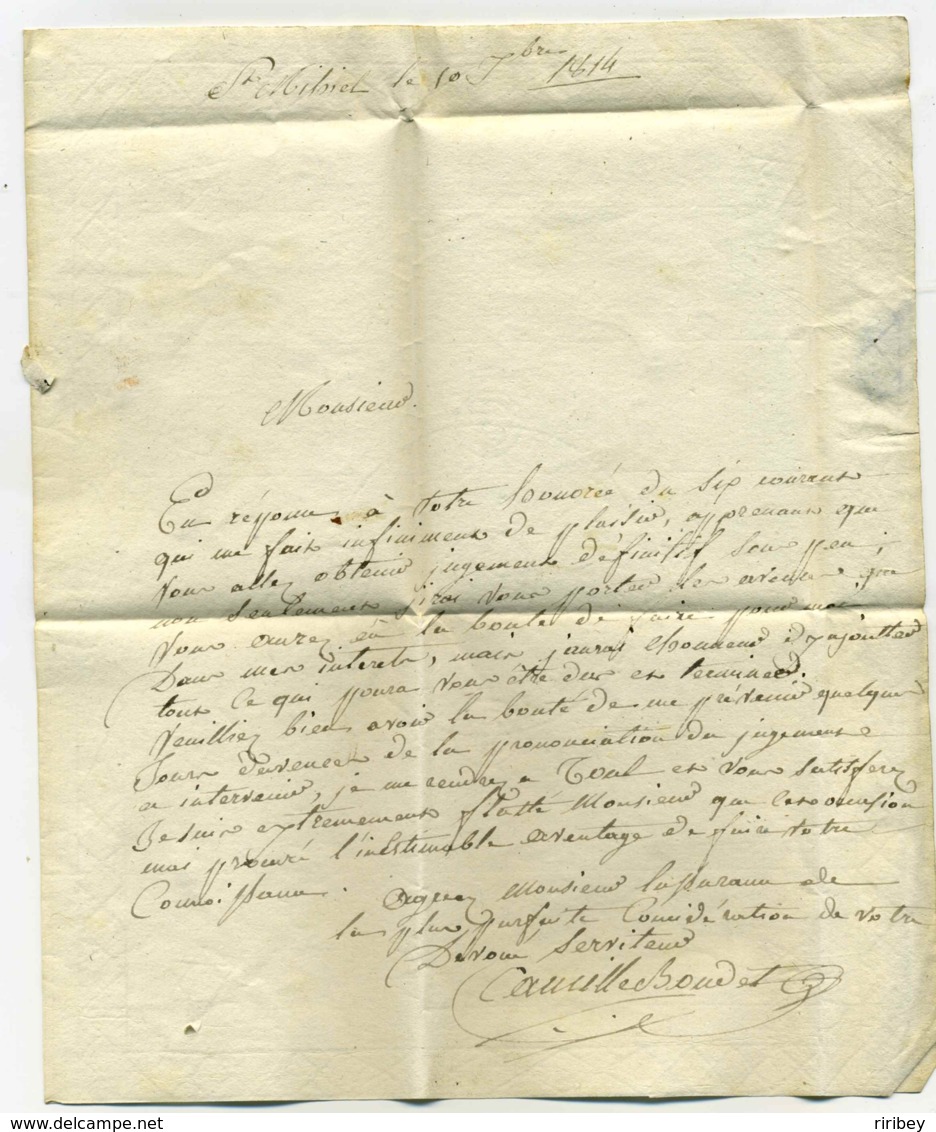 P53P ST MIHEL / Dept De La Meuse / 1814 - 1801-1848: Précurseurs XIX