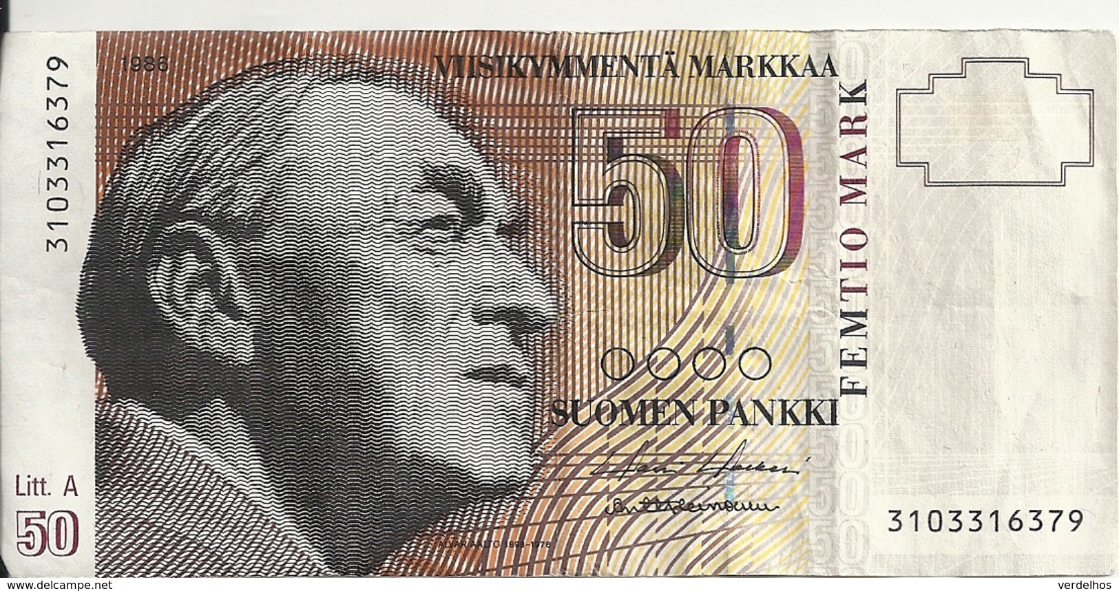 FINLANDE 50 MARKKAA 1986(1991) VF P 118 - Finlande