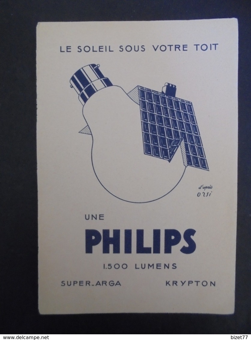 BUVARD - PHILIPS : LE SOLEIL SOUS VOTRE TOIT - Autres & Non Classés