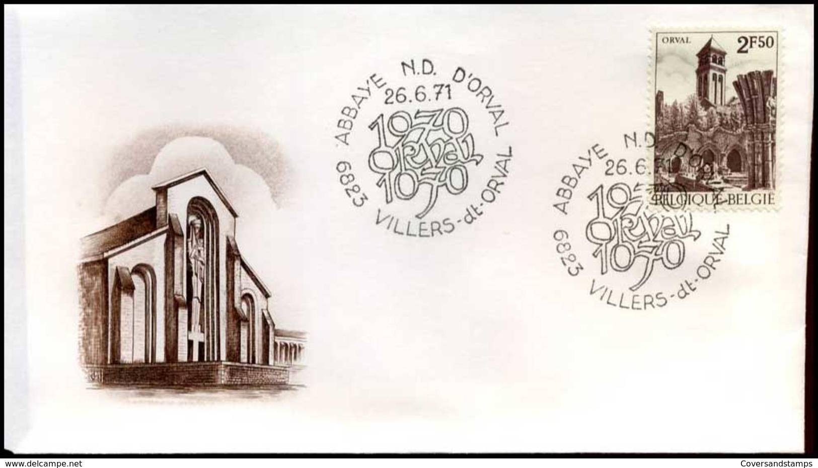 [D8756] België - FDC - 1592  -  Georges Hubin - 1971-1980