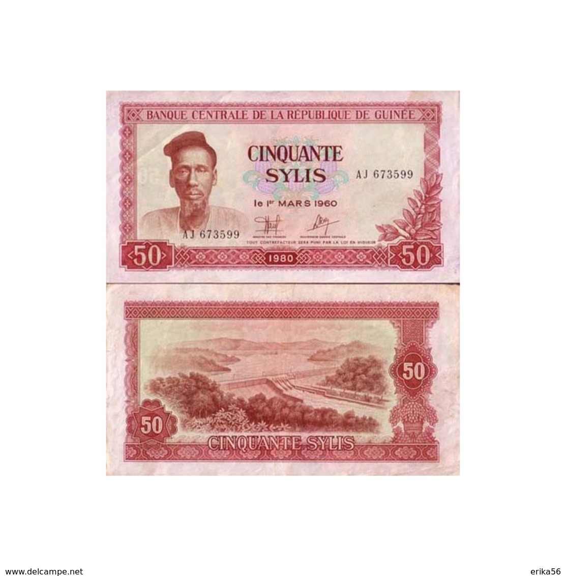 Billet République De Guinée 50 Sylis - Guinée