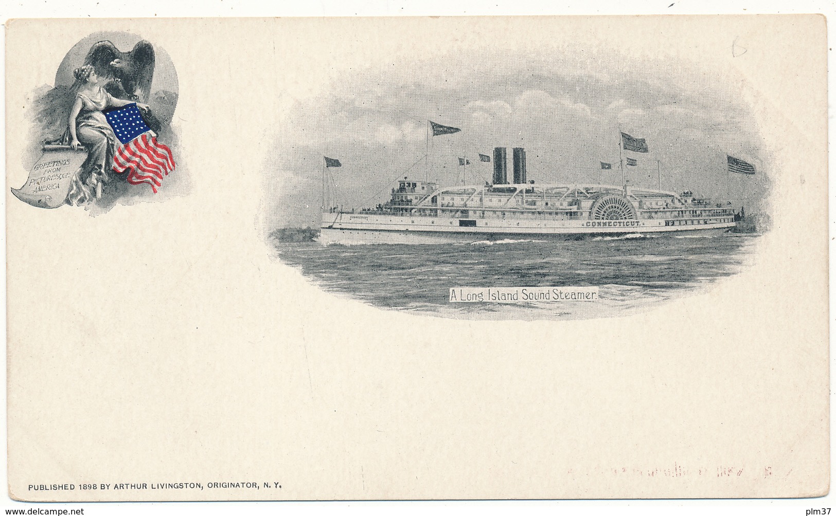 NY - NEW YORK - A Long Island Sound Steamer - Long Island