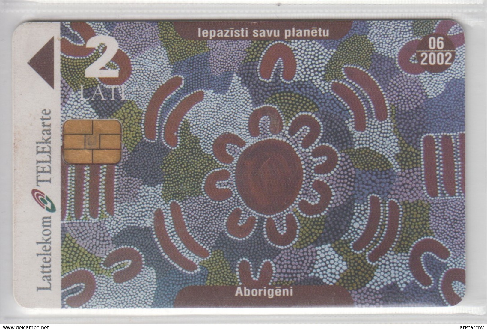 LATVIA 2001 AUSTRALIAN ABORIGINALS TIBET 2 CARDS - Lettland