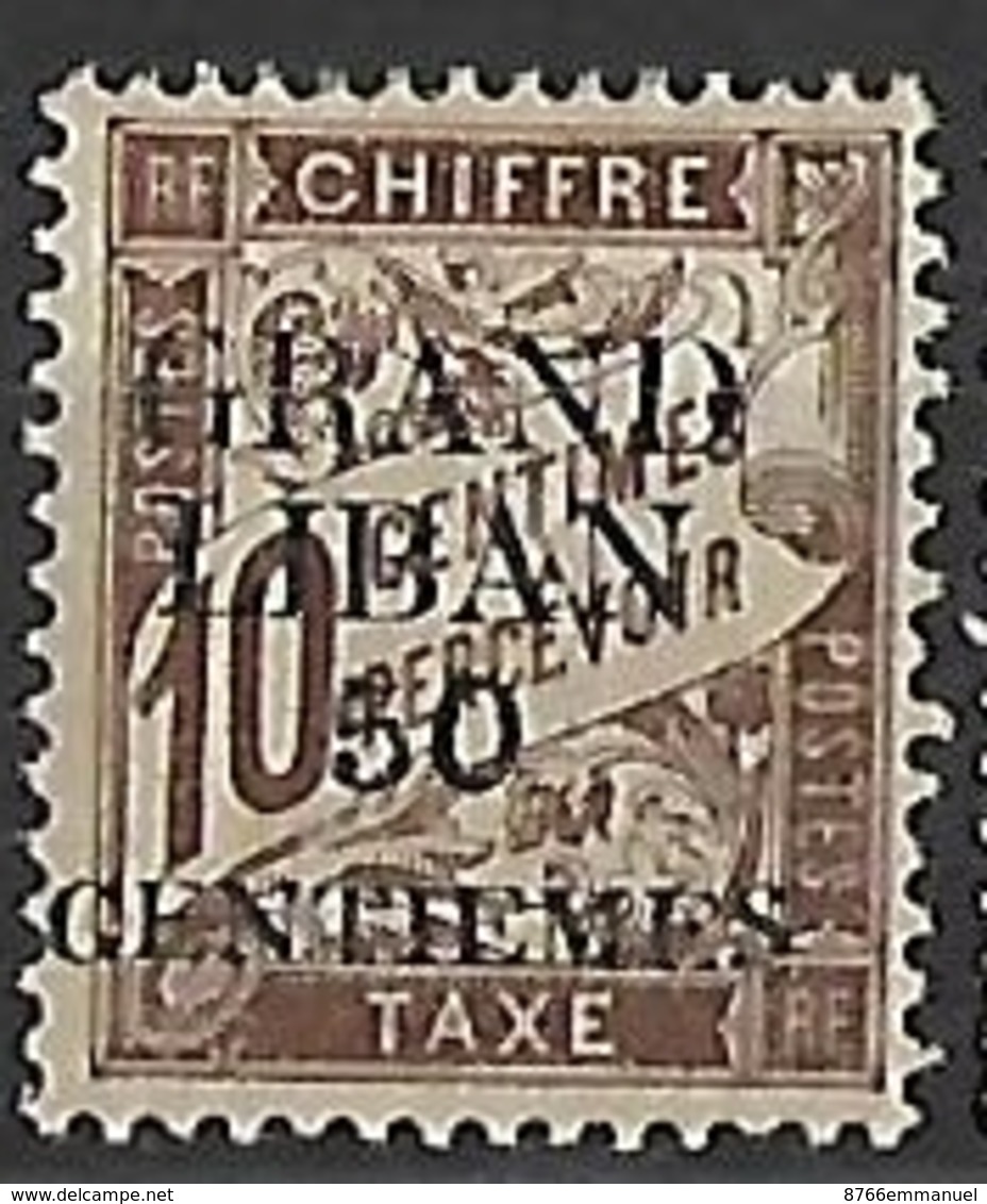 GRAND LIBAN TAXE N°1 N*  Variété "GENTIEMES" - Timbres-taxe