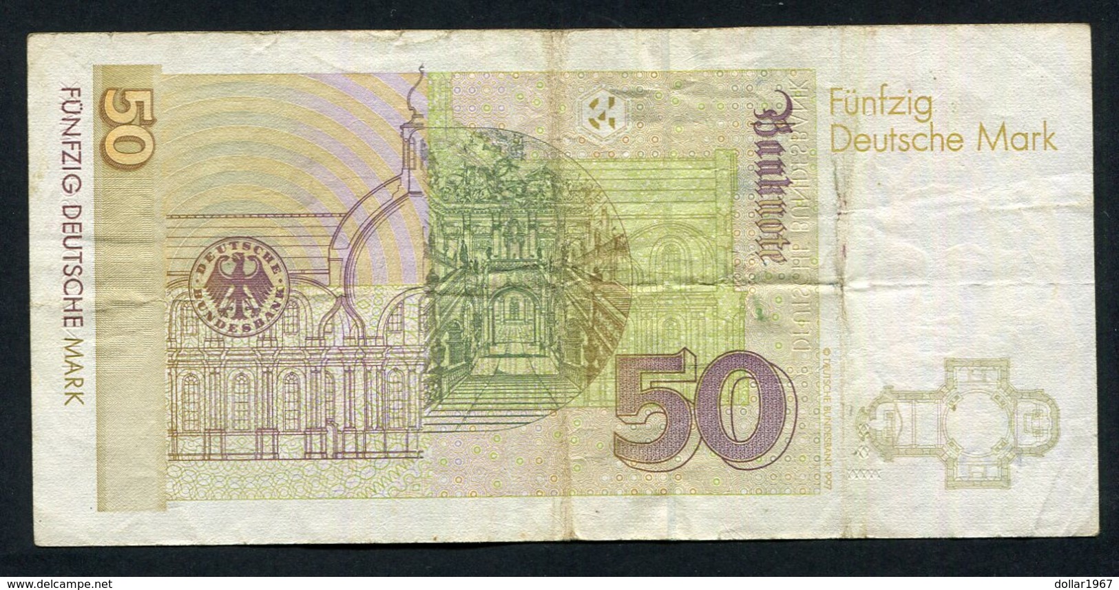 50 Dm / Deutsche Mark / Bundesbanknote 2-1-1996 - See The 2 Scans For Condition.(Originalscan ) - 50 DM