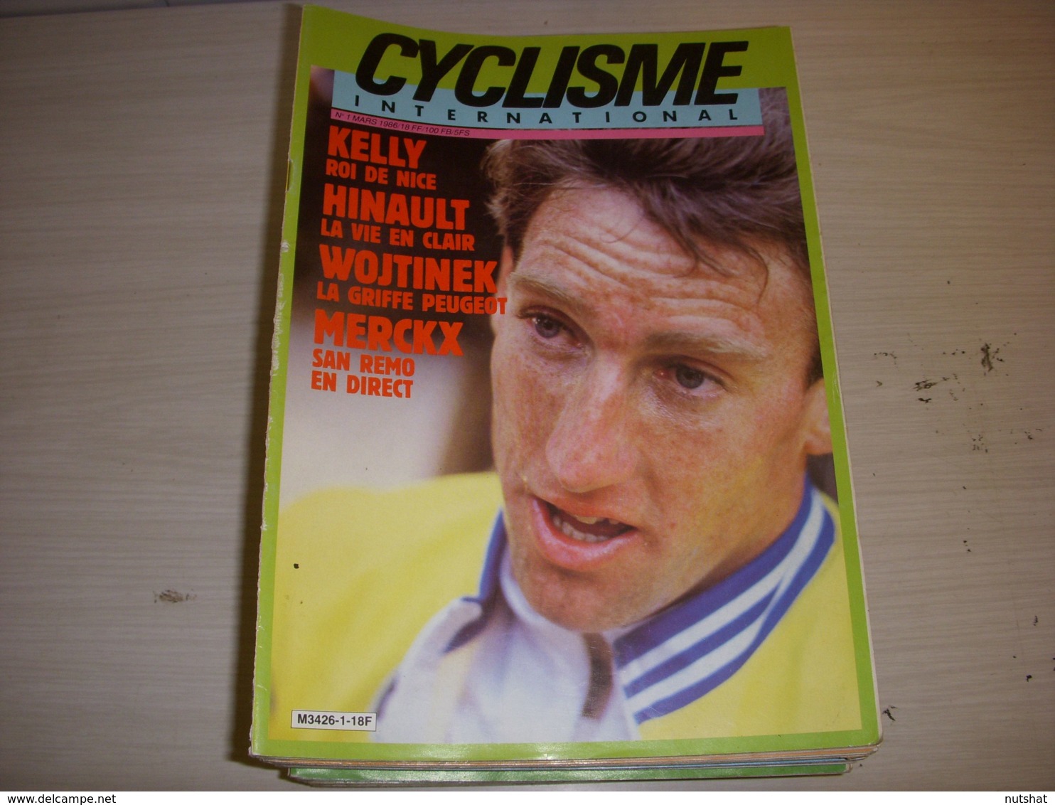 CYCLISME INTERNATIONAL 001 03.1986 KELLY HINAULT WOJTINEK MERCKX PARIS ROUBAIX - Deportes